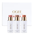 Ogee Face Stick Trio, Golden Contour Stick Makeup Collection, Blush Stick