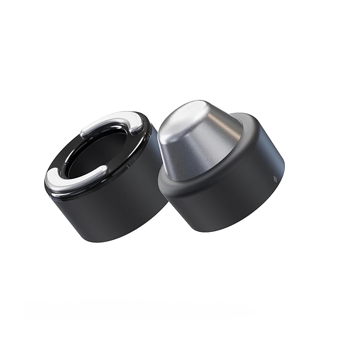 TheraFace PRO Hot and Cold Rings - Facial Therapy Care Device Attachment Kit to Improve Skin Radiance and Blood Flow and Reduce Face Tightening - Powered by Cryothermal Technology (Black)
