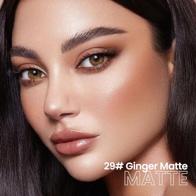 evpct 2Pcs Caramel Matte Cream Eye Shadow Brightener Sticks Set