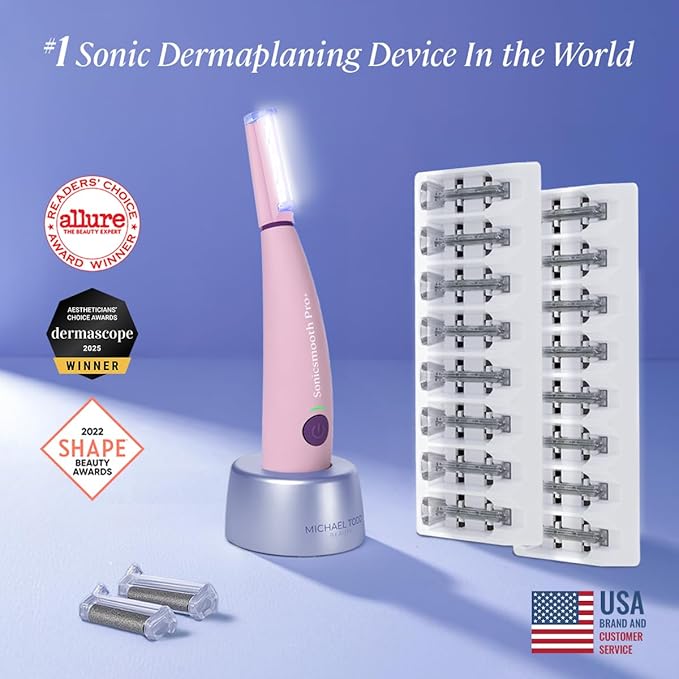 Michael Todd Beauty Sonicsmooth Pro+ Dermaplaning System & Eyebrow Trimmer
