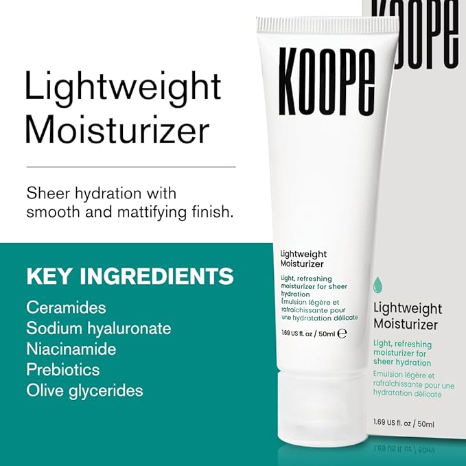 Koope Lightweight Face Moisturizer with Hyaluronic Acid, 1.69 fl oz