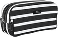SCOUT 3-Way Cosmetic Bag - 3 Zipper Compartments - Fleetwood Black