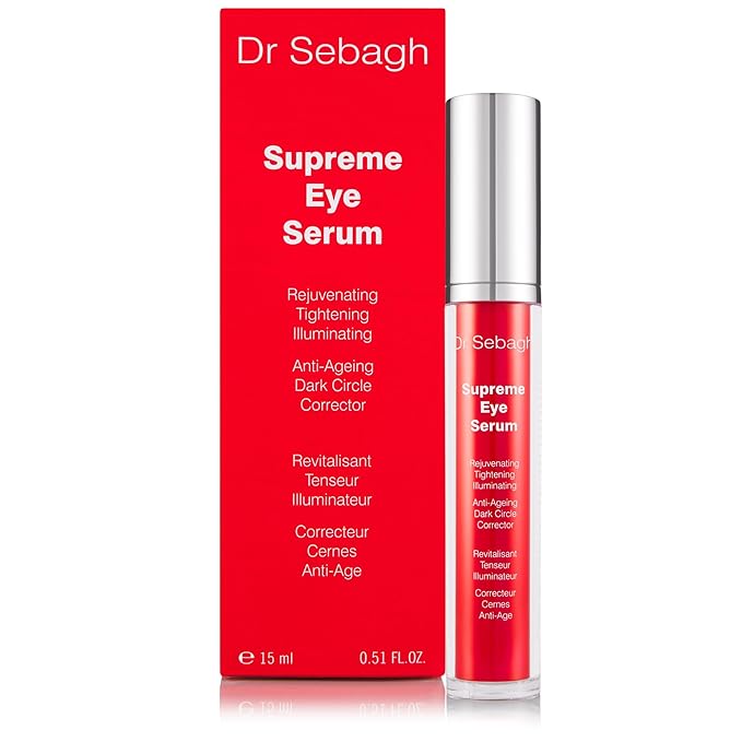 Dr Sebagh Supreme Eye Serum (0.51 fl oz) - Advanced Roll-On Formula - Designed to Aid Smoother Younger & Firmer-Looking Skin - Helps Reduce Puffiness Circles Fine Lines & Wrinkles - Boosts Elasticity
