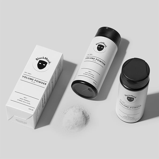 BlackMask Texture Powder for Men, Easy to Apply - Instantly Adds Texture & Volume, Strong Hold, Hair Powder for Men (Pack of 2)