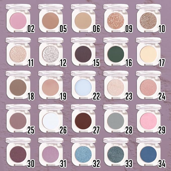 HHLTOH Eggplant Purple Matte Single Eyeshadow, Deep Dark Mauve Plum Purple Matte Eyeshadow Palette Makeup, Neutral Powde Eye Shadow for Mature Skin, Pigmented Waterproof, Vegan & Cruelty-Free