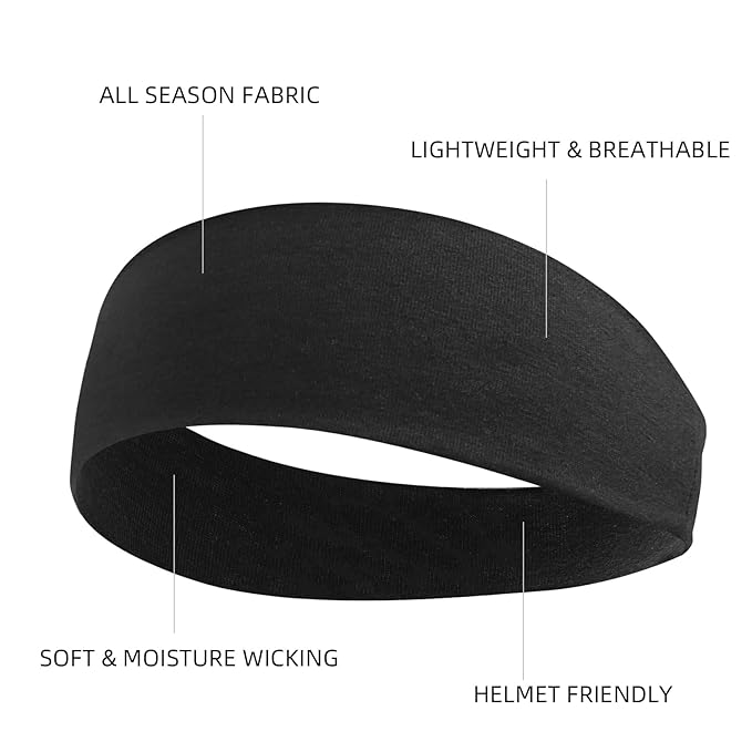 Huachi Headbands for Women Non Slip Sports Headband Fashion Hair Accessories, 16 Pack Elastic Hair Bands for Women Wide, Soft Cloth Head Bands Bulk for Workout Yoga Gym, Trendy Hair Accessories