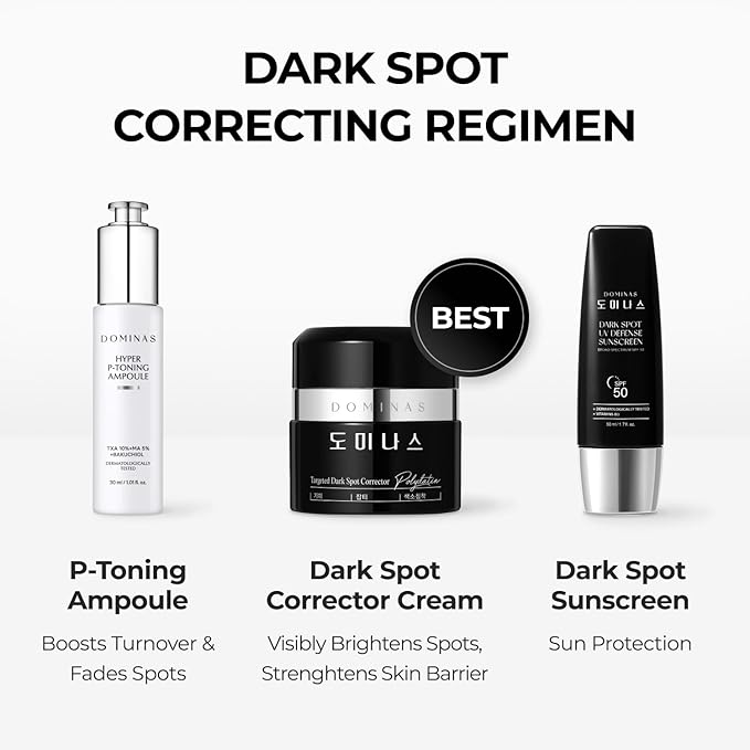 DOMINAS Tranexamic Acid Dark Spot Corrector Cream - Visibly Reduce Age Spots, Sun Spots with TXA, Niacinamide, Bakuchiol, Daily Moisturizer for Uneven Tone & After Spot Care, Korean Skincare, 1.76 oz