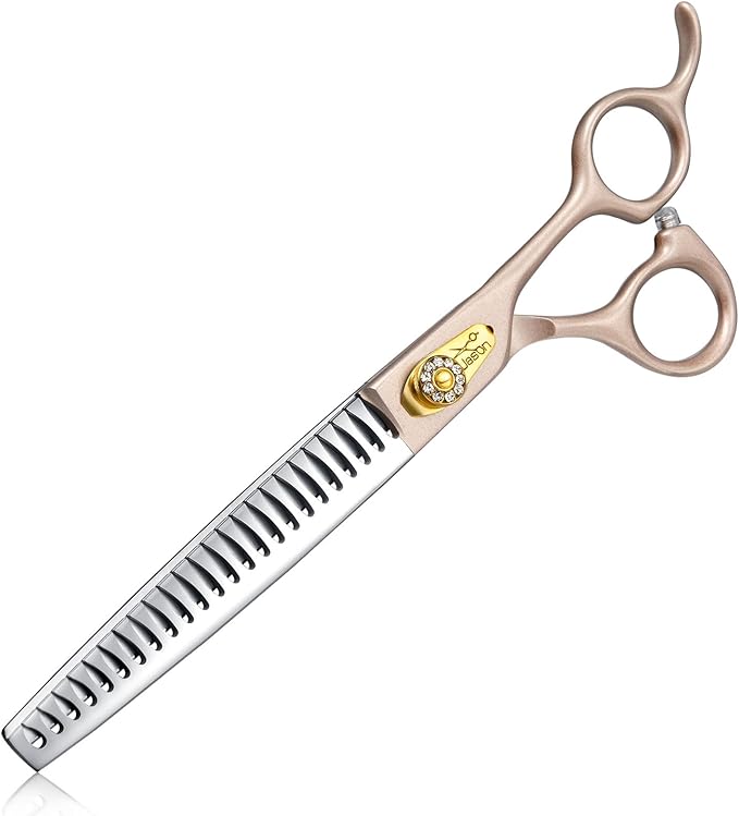 JASON Dog Grooming Chunker Scissors - 7.5" Professional Thinning Shears