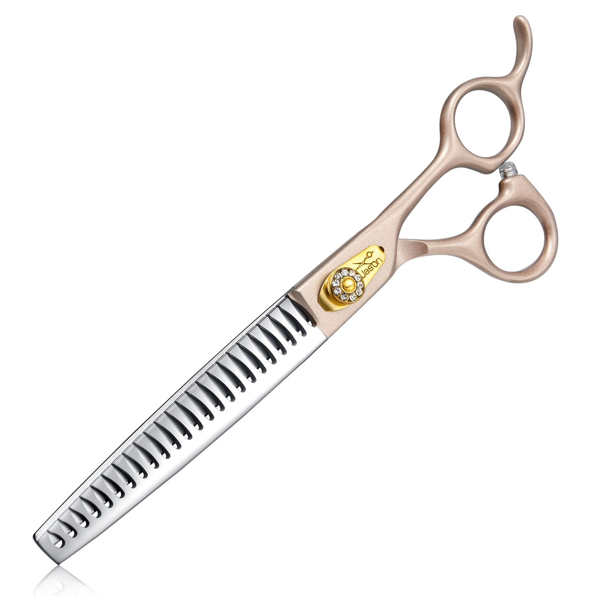 JASON Curved Dog Grooming Scissors - 7.5" Professional Pet Shears Ergonomic