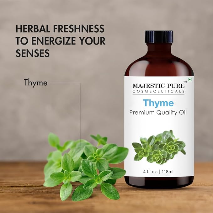 Majestic Pure Thyme Essential Oil for Diffuser - 4 Fl Oz