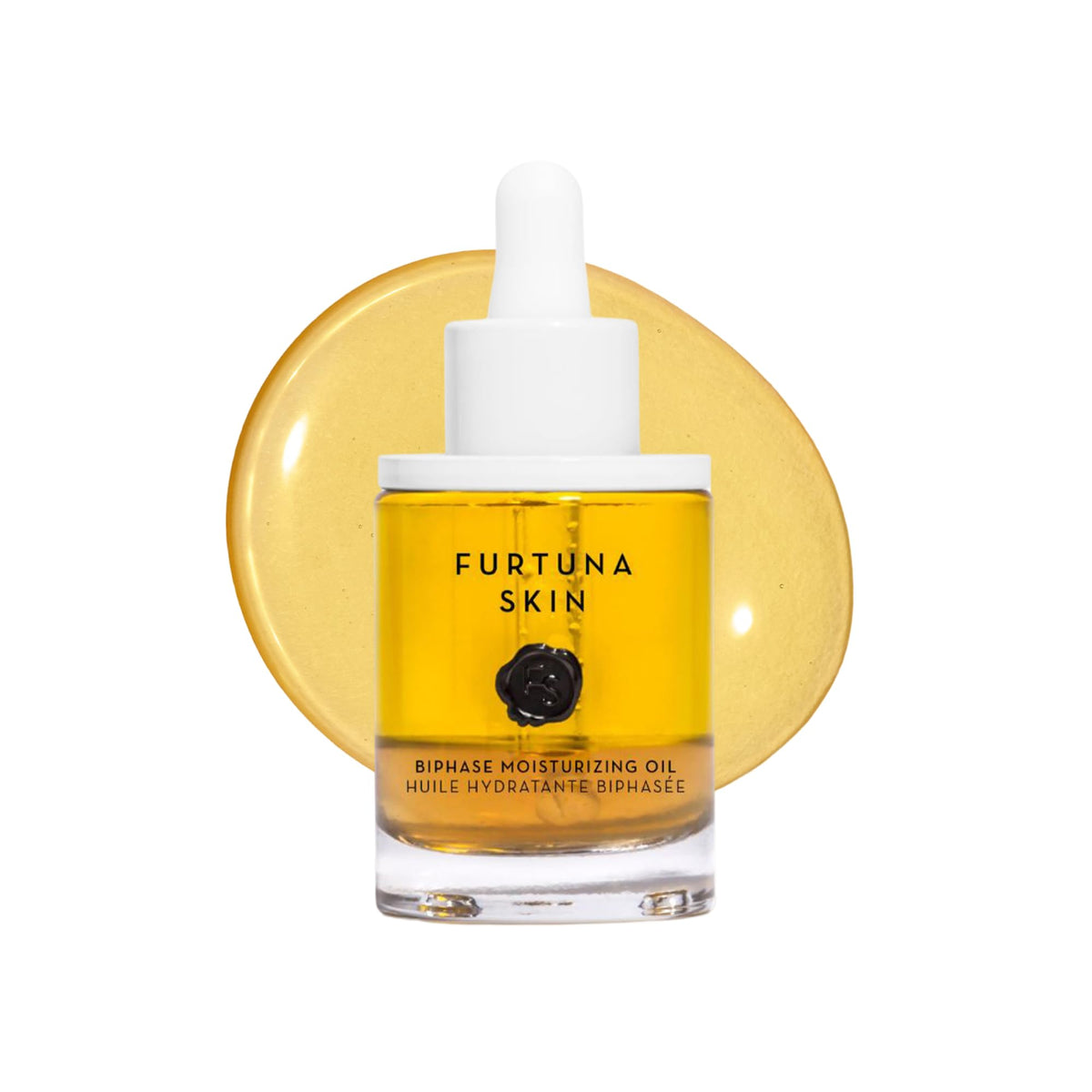 Furtuna Skin Biphase Moisturizing Oil - Hydrating, Plumping & Protecting Face, Neck, and Decollete Oil, Vegan & Cruelty-Free, Organic Olive Oil-Infused, 30ml