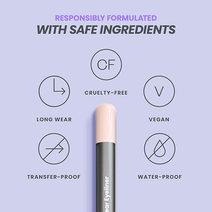 Wonderskin Eyeliner Pencil, 1440 Longwear Pink Eyeliner Pencil - Waterproof, Sharpenable & Smudge Proof (Icing)