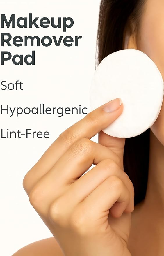 Vastliv Organic Cotton Rounds for Face (300 Count) Makeup Remover Pads, Hypoallergenic, Lint-Free | 100% Pure