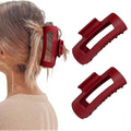 Fashion Hair Clips, Cloud Hair Pins for Women, 3.9 inch Hair Claw Clip for Thick/Fine/Thin/Curly Hairstyle, Amber 2 Pack