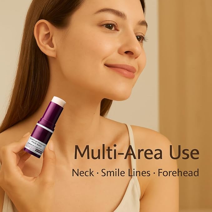 Euralissea Calcium Volume Multi Balm 2 Pack – Wrinkle Care Stick with Collagen Extract, Hydrating & Firming Multi Balm for Eyes, Neck, Smile Lines – Portable Anti-Aging Moisturizing Stick