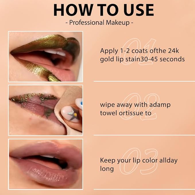 Hxssll Lip Stain Peel Off Masque - Peel Off Lip Stain Tattoo, Peel-Off Lip Tint，Long Lasting Waterproof Transfer-proof Lip Mask Lip Stains Peel Off Lip Gloss,Stay Lip Makeup D01#