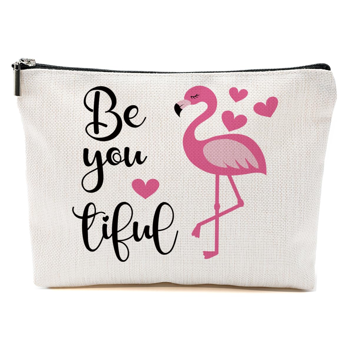 BQXH Flamingo Gifts for Women, Pink Flamingo Makeup Bag Summer Cosmetic Bag