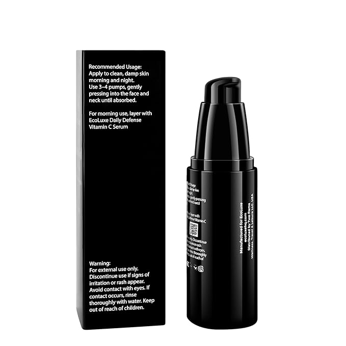 EcoLuxe Hyaluronic Acid Peptide Serum – 5x HA, NAD⁺, and Copper Peptides to Plump, Hydrate, and Firm. Boosts Radiance, Smooths Lines, and Supports Skin Renewal – Clean Vegan Formula