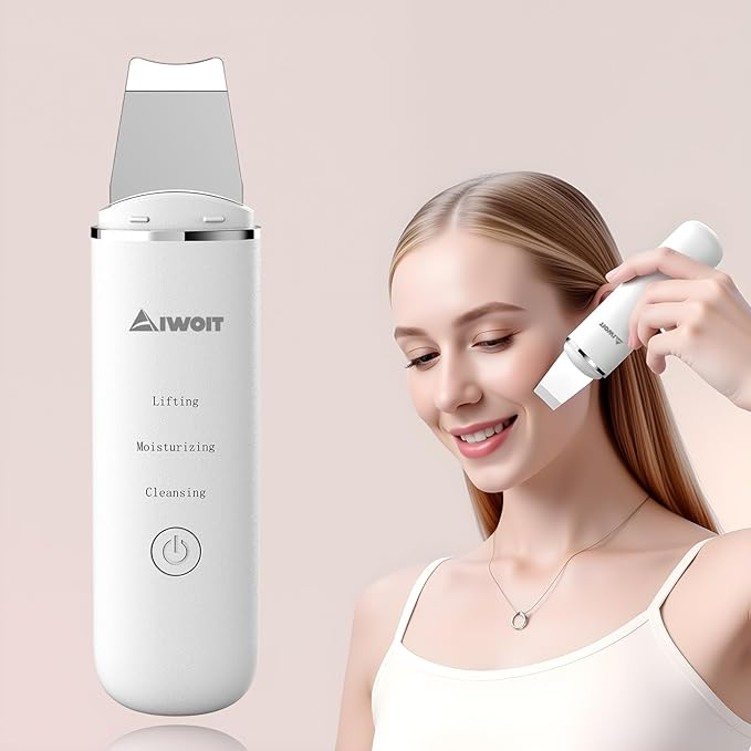 AIWOIT Face Scrubber Skin Spatula, Blackhead Remover Tools, Black Head Remover for Face and Nose, Pore Cleaner for Facial, Deep Cleansing Whitehead Removal Extractor, Skin Care Gifts for Women