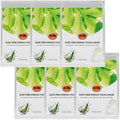 Yu-Be Aloe Vera Sheet Mask – Hydrating Konjac Facial Mask for Dry & Sensitive Skin – Helps Soothe Redness, Calm Irritation & Deeply Moisturize for Softer, Healthier-Looking Skin – 6 Sheets
