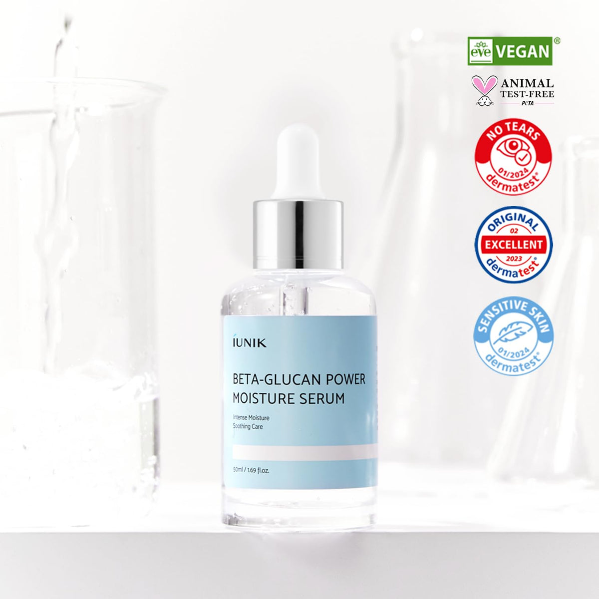 IUNIK Beta-Glucan Power Moisture Serum - Deep Hydration 1.69 fl oz