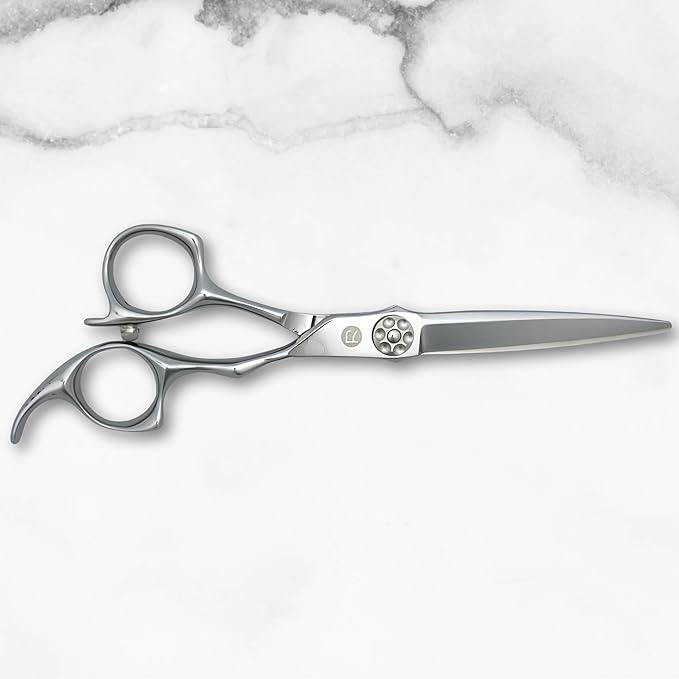 Saki Shears Grand Master Professional Hair Cutting Scissors - 6" Length - VG10 Japanese Steel Razor Edge Barber Scissors for Men and Women
