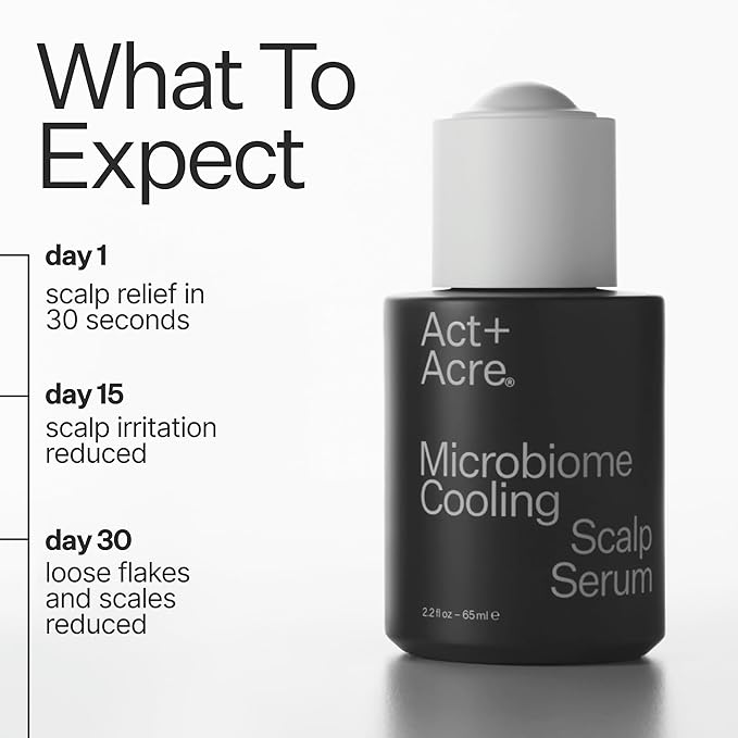 Act+ Acre, Microbiome Cooling Scalp Serum, Itch Relief, 2.2 fl oz