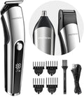 PRITECH Cordless Beard Trimmer for Men, 3-in-1 Grooming Kit, USB Charging
