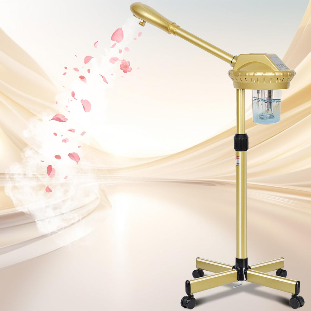 Wuissvnb Professional Facial Steamer,Deep Cleansing and Hydration Gold