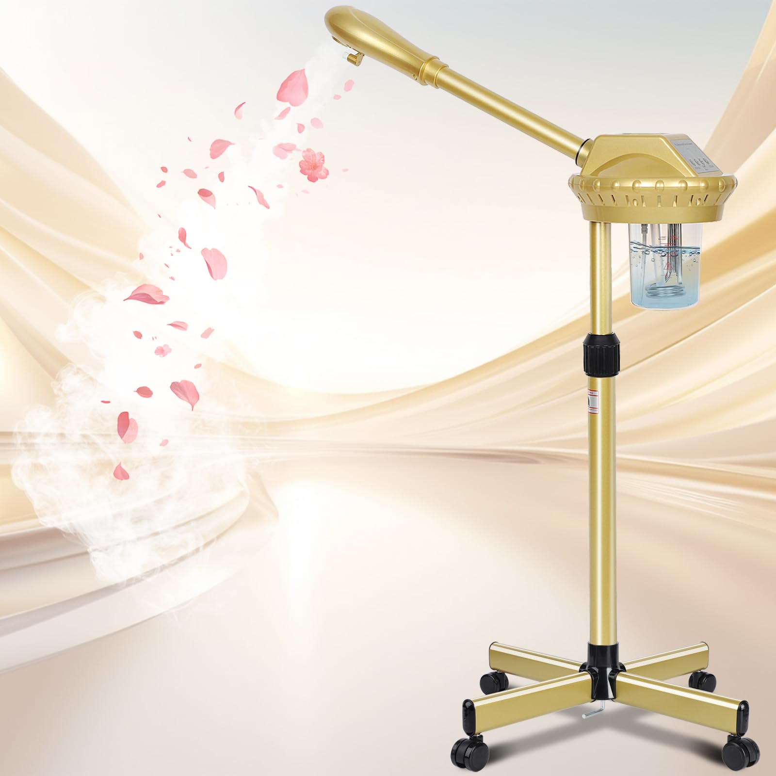 Wuissvnb Professional Facial Steamer,Deep Cleansing and Hydration Gold