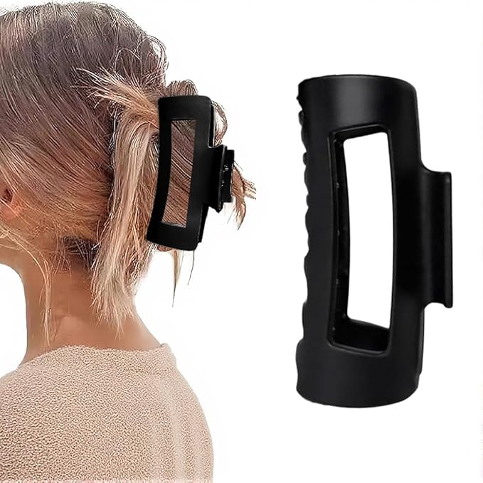 Fashion Hair Clips, Cloud Hair Pins for Women, 3.9 inch Hair Claw Clip for Thick/Fine/Thin/Curly Hairstyle, Black 1 Pack