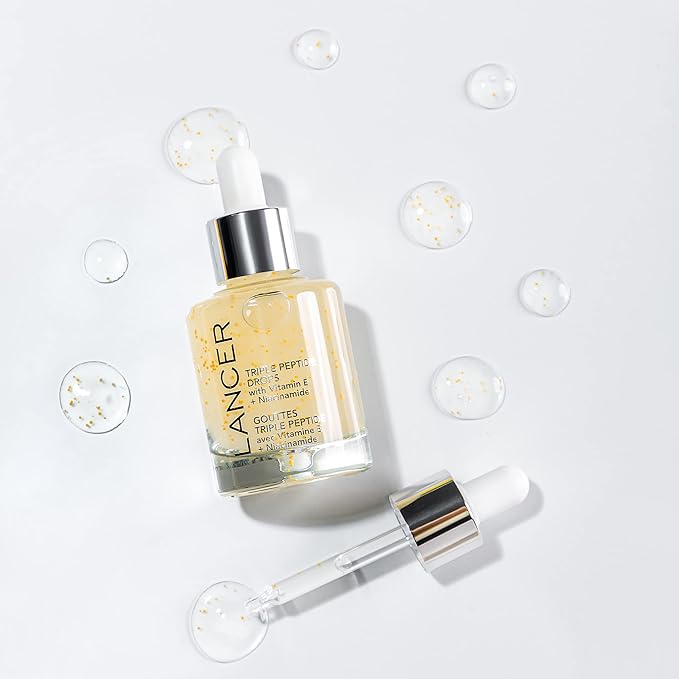 Lancer Skincare | Triple Peptide Drops | Peptide Serum | 1fl oz