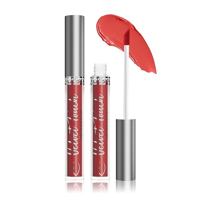 COOL STORY Waterproof Matte Lip Mud Lip Mousse,Vibrant Orange‑Red Pigmented Lipstick, Non‑Fade Long‑Wearing Velvet Lip Cosmetic for All Skin Tones,Shade #08 Citrus Pop