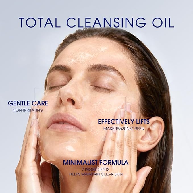 Pier Augé Cleansing Oil for Face, Makeup Remover Oil & Facial Oil Cleanser, Dissolves Waterproof Makeup, Sunscreen & Impurities, Deep Oil Cleanser for All Skin Types, 6.7 Fl Oz