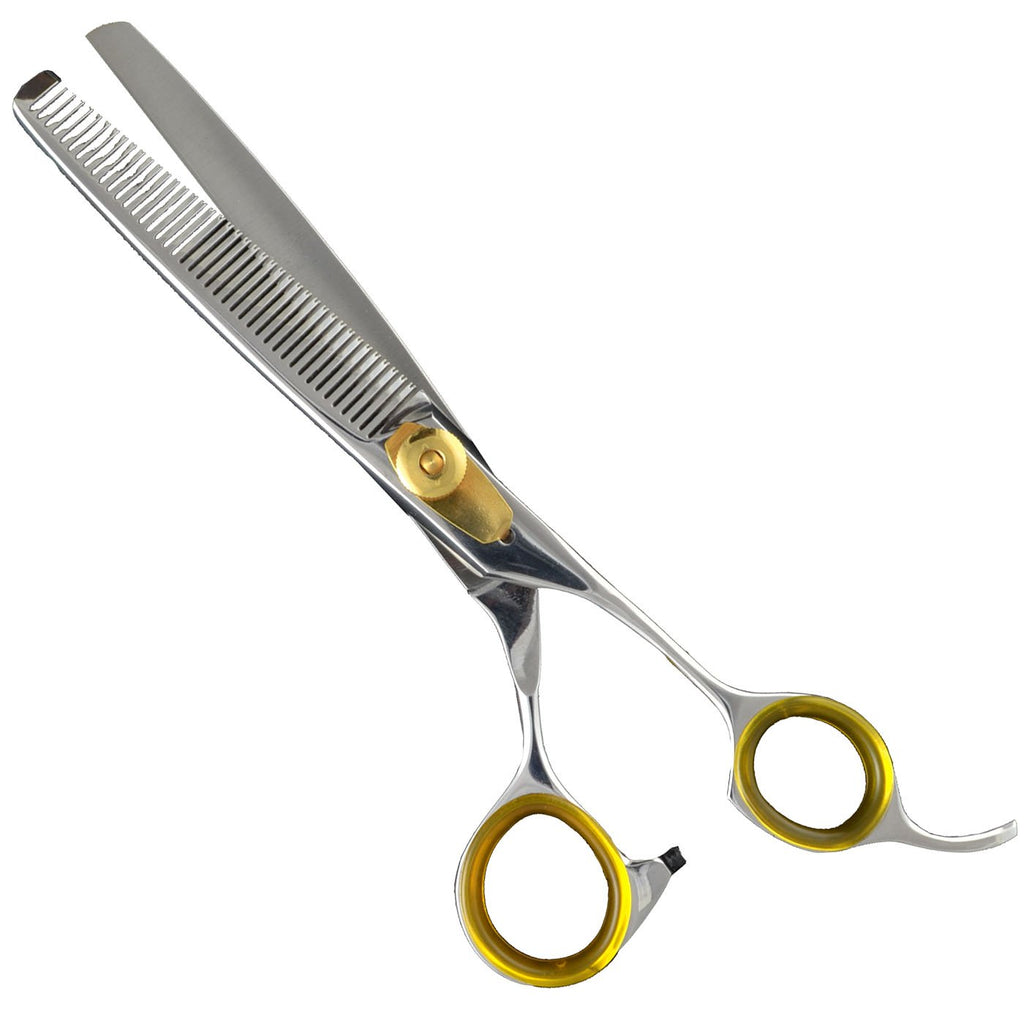 Professional Cat and Dog Grooming Scissors 6.5" 42-Tooth heavy-duty Thinning Scissors for Dogs and Cats, 440c Japanese Steel Comfortable Long-Lasting Sharpness for Years