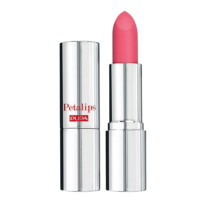PUPA Milano Petalips Soft Matt Lipstick - Lightweight And Imperceptible - Provides Color With Buildable Intensity - Combines Comfort Of A Balm With A Matte Finish - 005 Elegant Camellia - 0.123 Oz