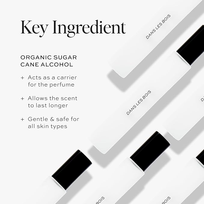 DIME Beauty Dans Les Bois Perfume for Women - Woody Floral Eau de Toilette with Cedarwood, Saffron & Night Jasmine - Clean Fragrance, Hypoallergenic, Vegan, Travel Spray, 0.34 oz / 10 ml