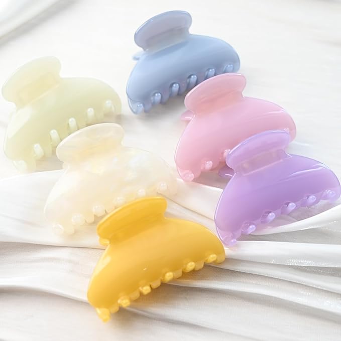 Prettyou Handmade Celluloid Acetate French Design Barrettes Tortoise Shell Claws Hair Claw Luxury Fashion Accessories Hair Clip for Women (jade green)