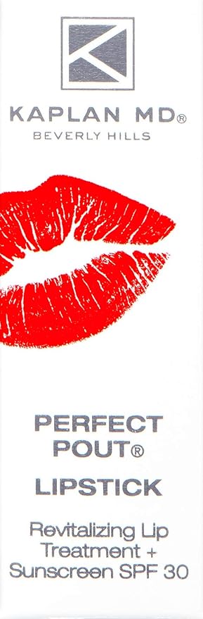 KAPLAN MD Perfect Pout Lipstick, Revitalizing Treatment + SPF 30 Sunscreen, 0.11 oz