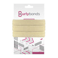 Burlybands Elastic Hair Ties No Damage for Thick Heavy Hair, Blonde 3 Pack