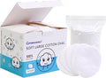 Cottonessence Oval Cotton Pads (100-Count)- 100% Pure Cotton, Gentle Enough for Babies, Soft Texture, Large Size, Lint-Free, Double Sided, Hypoallergenic, Use Wet or Dry