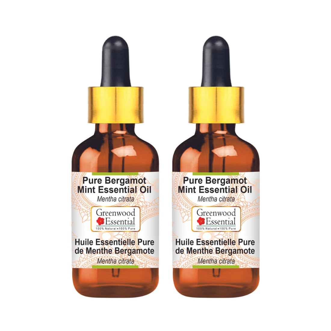 Greenwood Essential Pure Grapefruit Essential Oil (Citrus paradisi) Steam Distilled (Pack of Two) 100ml X 2 (6.76 oz)
