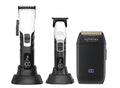 Supreme Trimmer 3-in-1 Barber Bundle | 2Spee Clipper, 2Spee Trimmer & Crunch Foil Shaver | Professional Beard Trimmer Men’s Hair Clipper Kit | White