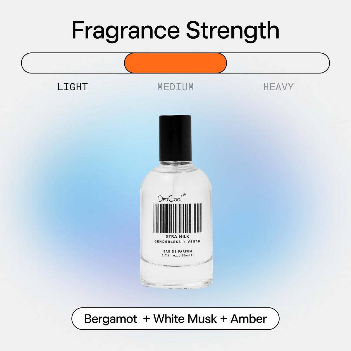 DedCool - Genderless + Vegan Eau de Parfum | Clean, Non-Toxic Fragrance For All (1.7 fl oz | 50 ml) (XtraMilk)