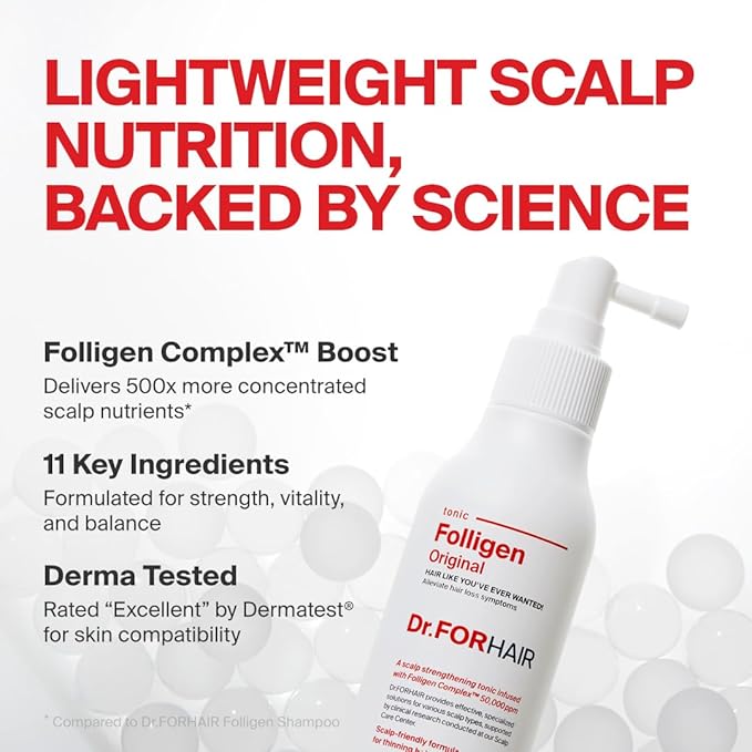 Dr.FORHAIR Folligen Tonic 4.06 fl oz | Scalp Serum for Hair Care | Scalp Care and Nourishment | Revitalizing Tonic for Healthy Scalp & Hair Thickening
