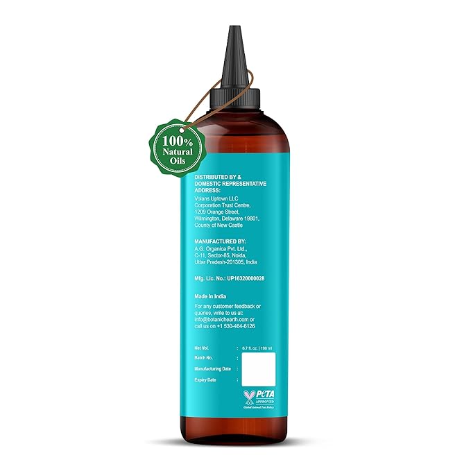 Botanic Hearth 100% Pure Argan & Biotin Oil For Hair Growth & Hair Treatment Oils 6.7 Fl oz