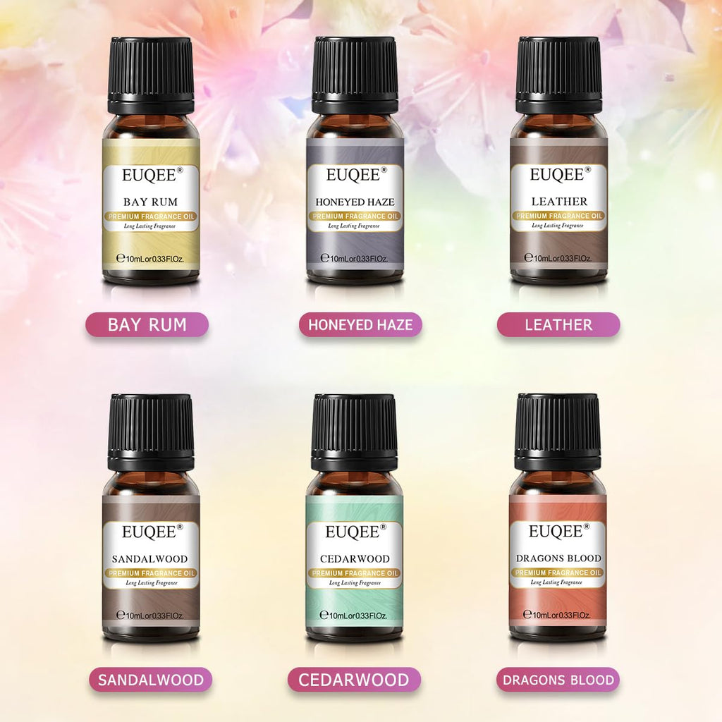 EUQEE 6PCS Men's Pubs Gift Set Premium Fragrance Oils for Men