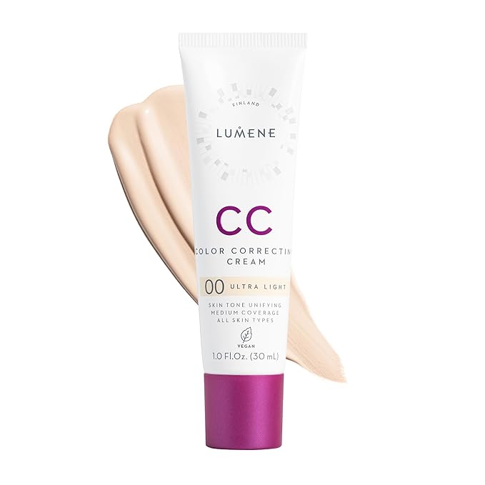 Lumene CC Cream Medium Coverage Foundation Ultra Light Vegan 1 fl oz
