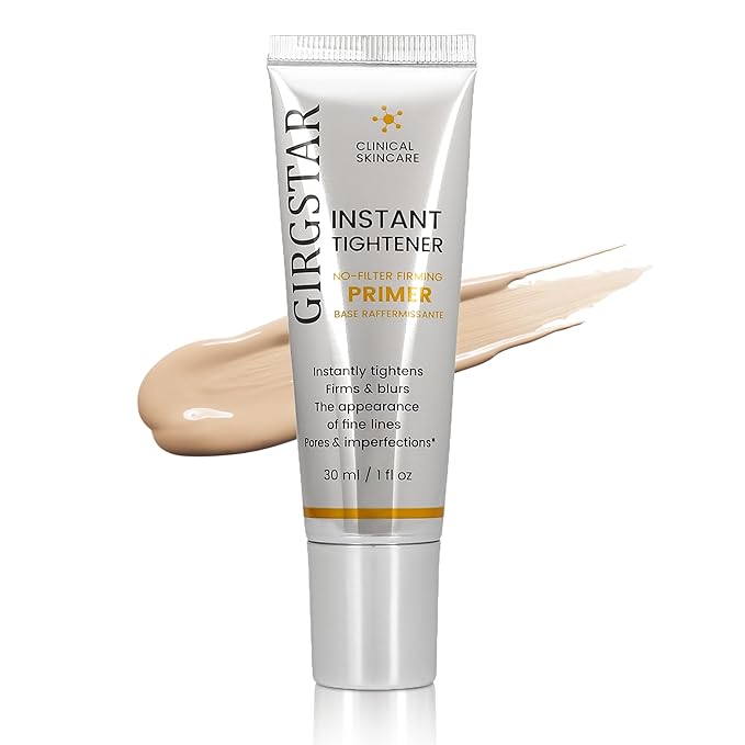 Girgstar Instant Face Blurring & Firming Primer for Face Before Makeup - Perfection Tightener Visibly Smooths the Look of Fine Lines, Wrinkles & Pores - Grips Makeup for Long Wear & Shine Control