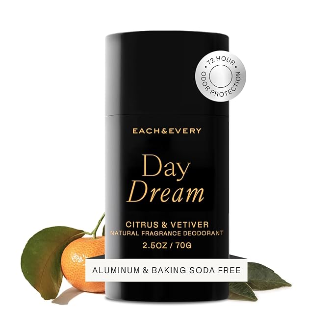 Each & Every Natural Deodorant, EWG Verified & Vegan (2.5oz)